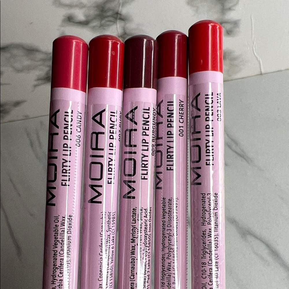 MUA Flirty Lip Liner - Red & Berry Shades Set